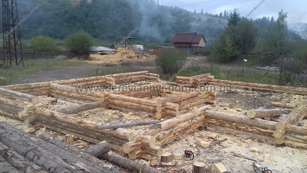 Планировка деревянного дома со сруба S=250 м²